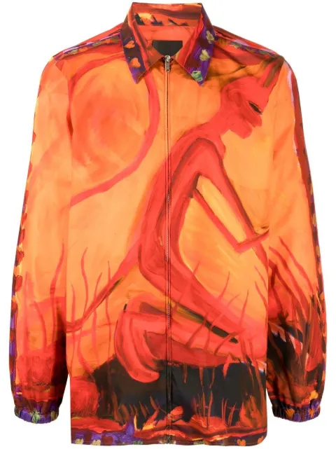 Givenchy graphic-print button-up shirt