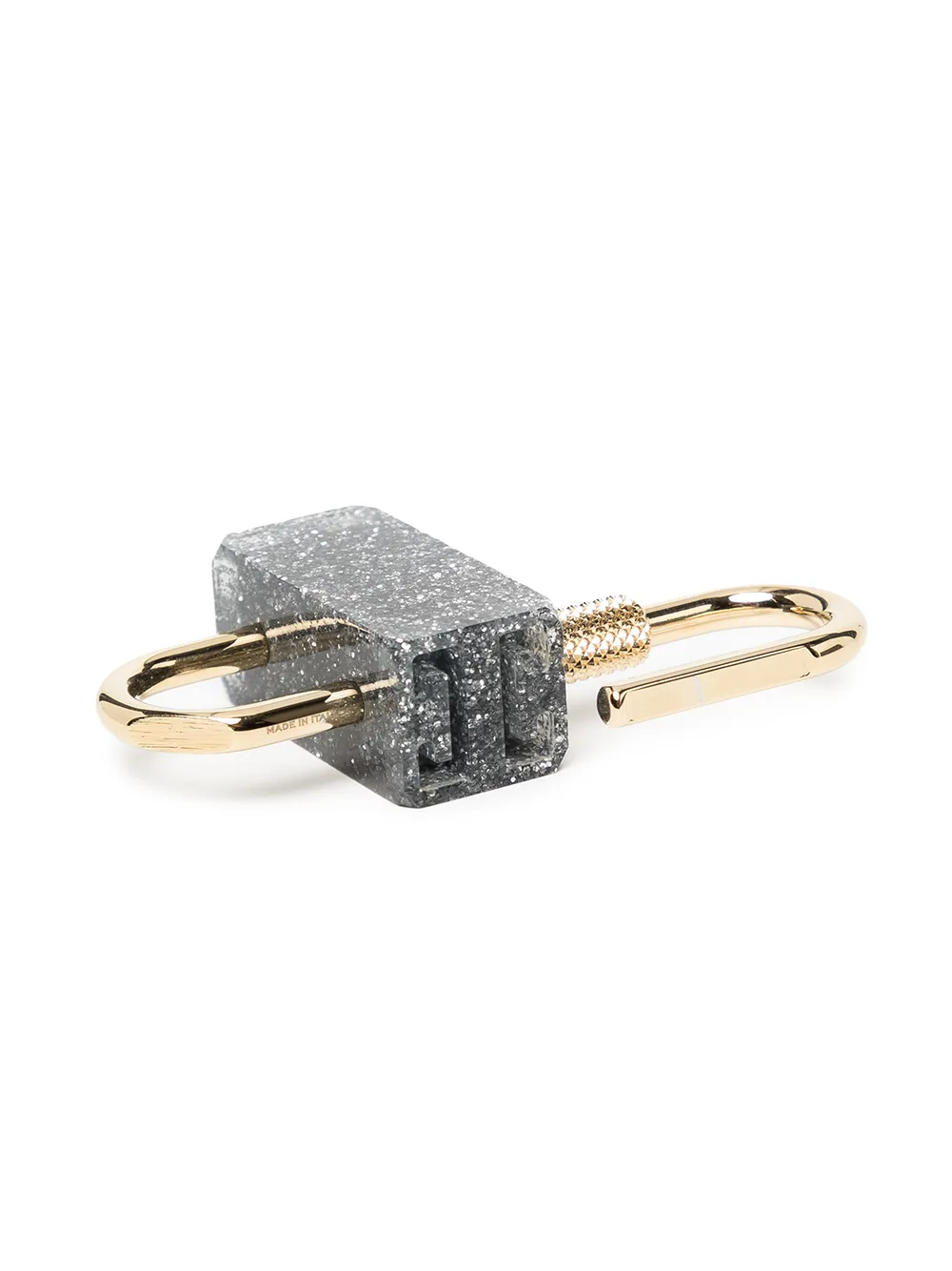 Givenchy two-tone glittered padlock - Goud