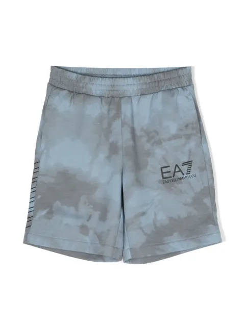Ea7 Emporio Armani - tie-dye logo-print shorts