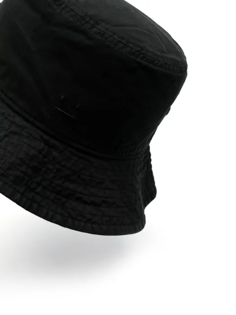 Acne Studios Face-embroidered cotton bucket hat C40275 - 1