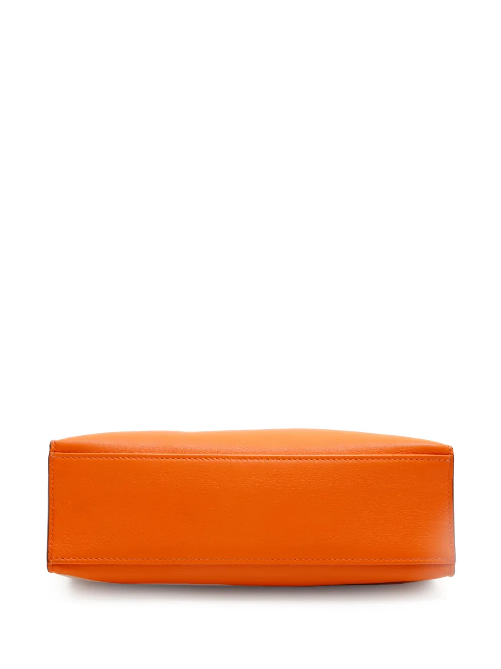 Hermès - 2007 pre-owned Pochette Kelly clutch - women - Leather - One Size - Orange 4