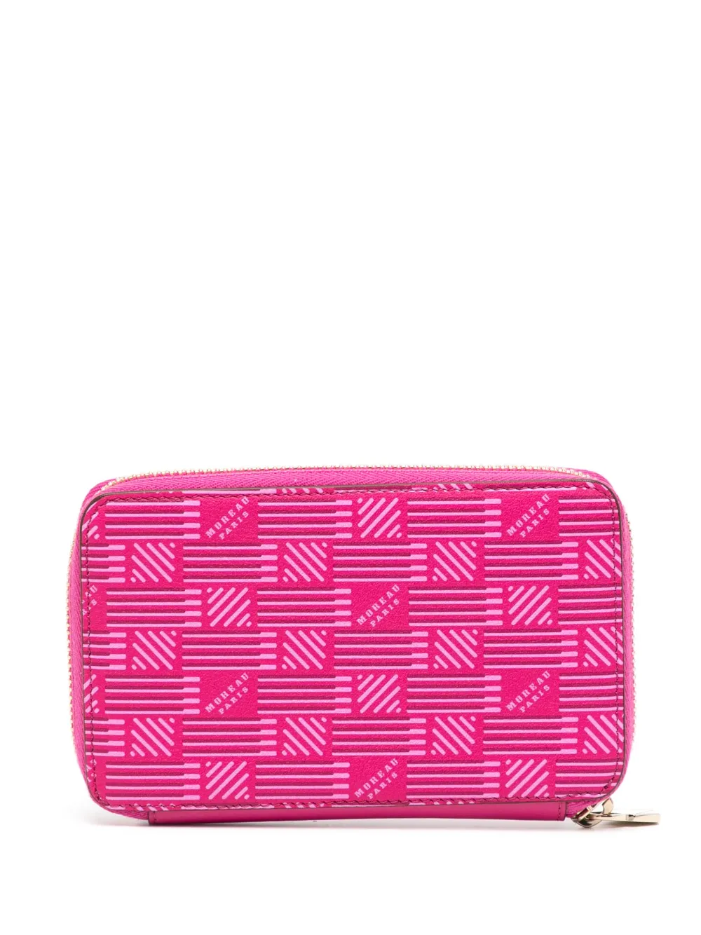 Moreau Portemonnee met monogramprint - Roze