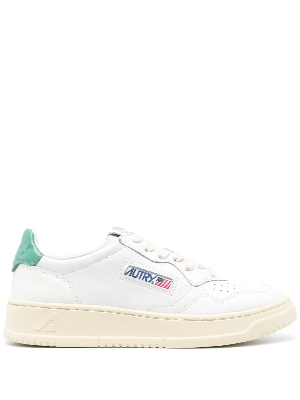 Autry Low Dallas Sneakers In White Turq