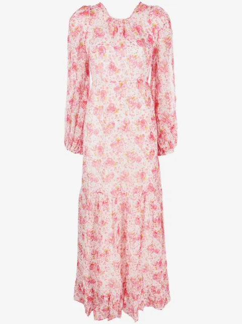 byTiMo floral-print cut-out detailing dress 