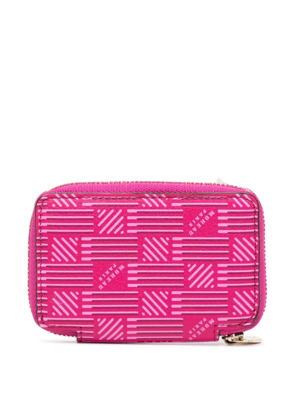 Moreau Portemonnee met monogramprint - Roze