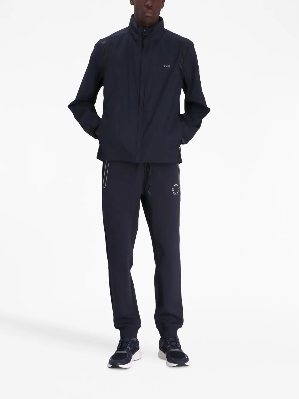 BOSS Waterafstotend jack - Blauw