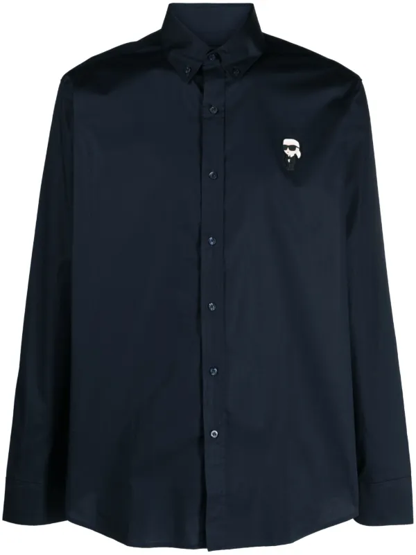 Karl lagerfeld button cheap down shirt