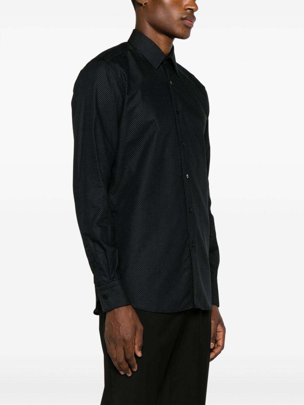 Karl Lagerfeld Overhemd met stippen Zwart