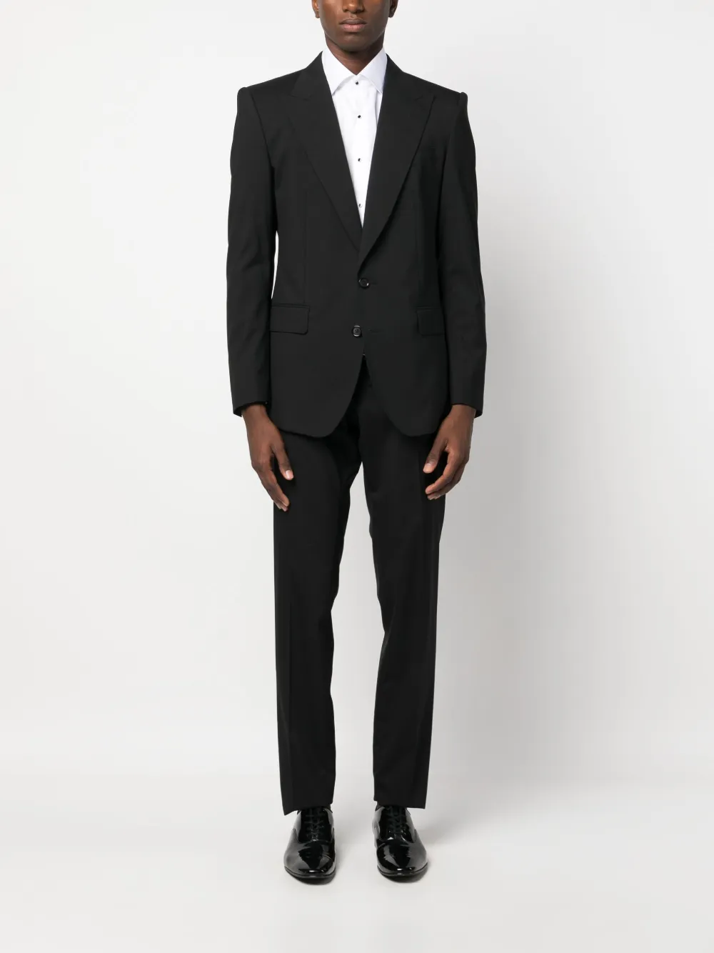 Karl Lagerfeld panelled cotton shirt - Wit