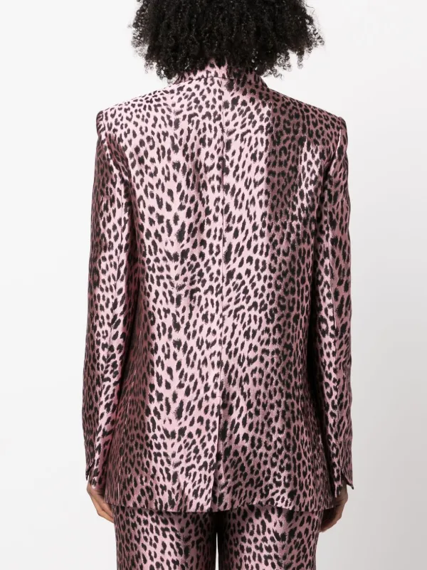 Zadig Voltaire leopard print Jacquard Blazer Farfetch