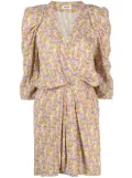 Zadig&Voltaire floral wings-print mini dress - Yellow