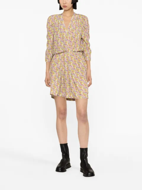 Zadig&Voltaire floral wings-print mini dress WWDR01249 - 1