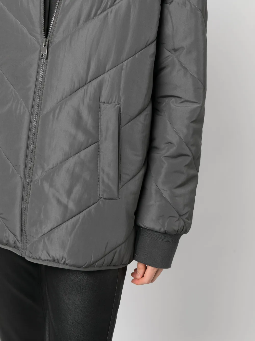 Zadig&Voltaire Kidea zip-up Parka Coat | Grey | FARFETCH