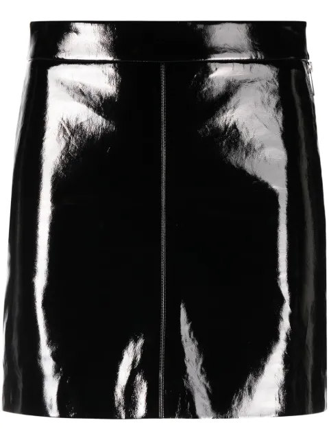 Zadig&Voltaire Jinette vinyl leather miniskirt