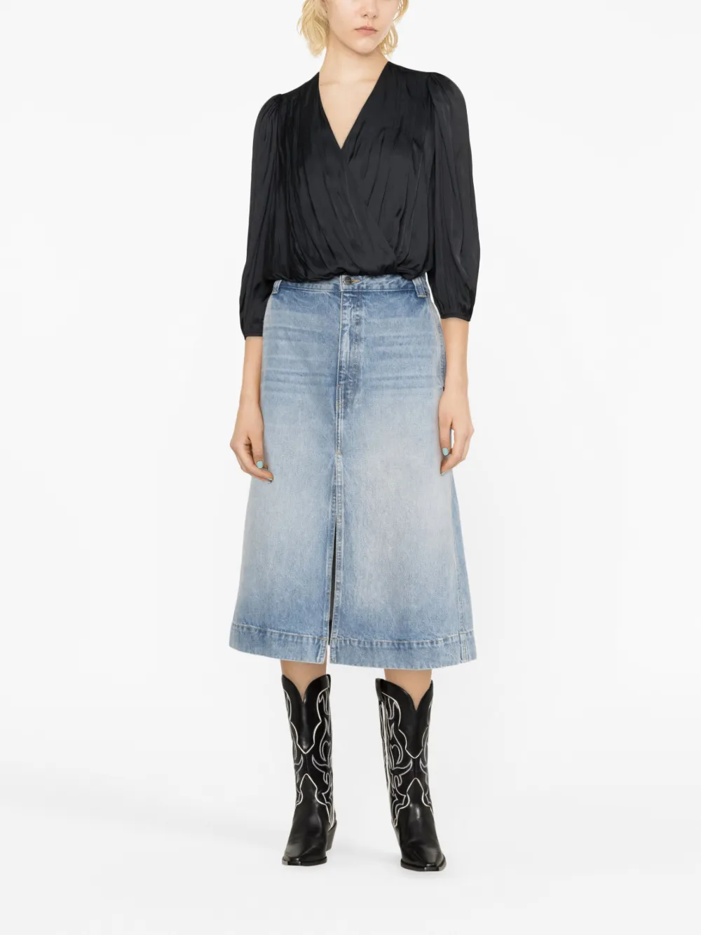 Zadig&Voltaire Satijnen blouse - Zwart