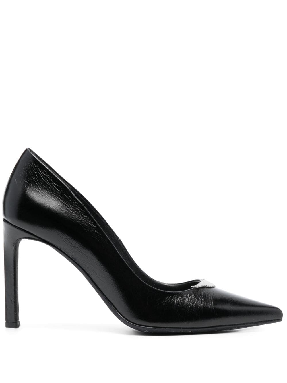Zadig & Voltaire Perfect Vintage 100mm Leather Pumps In Black