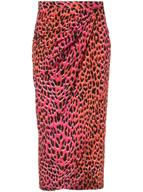 Zadig&Voltaire Jamelia leopard-print silk skirt