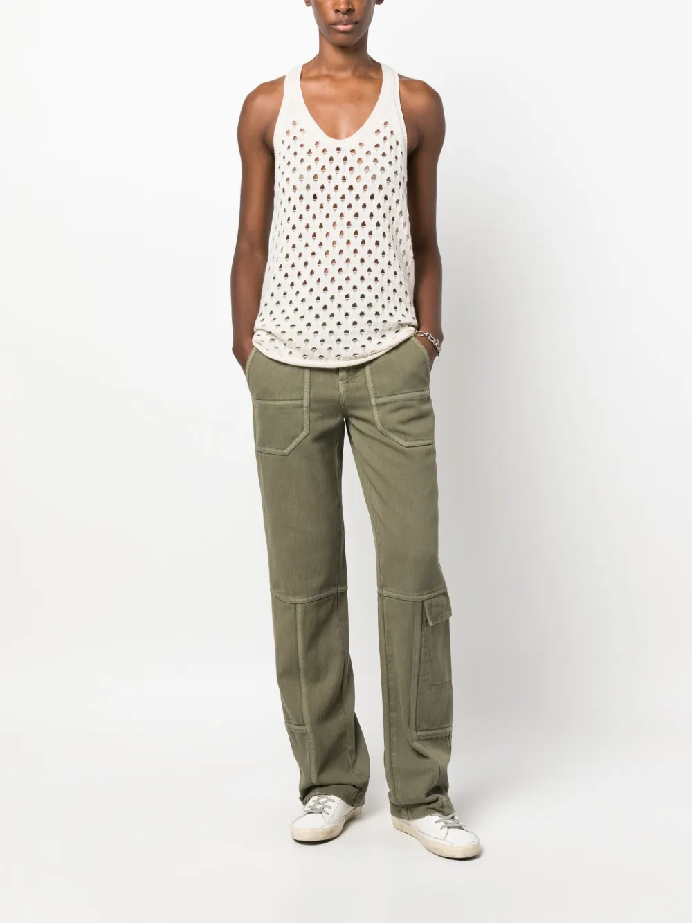 Zadig&Voltaire Straight broek - Groen