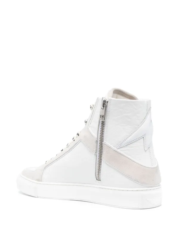 Zadig&Voltaire High Flash レザースニーカー | ホワイト | FARFETCH JP