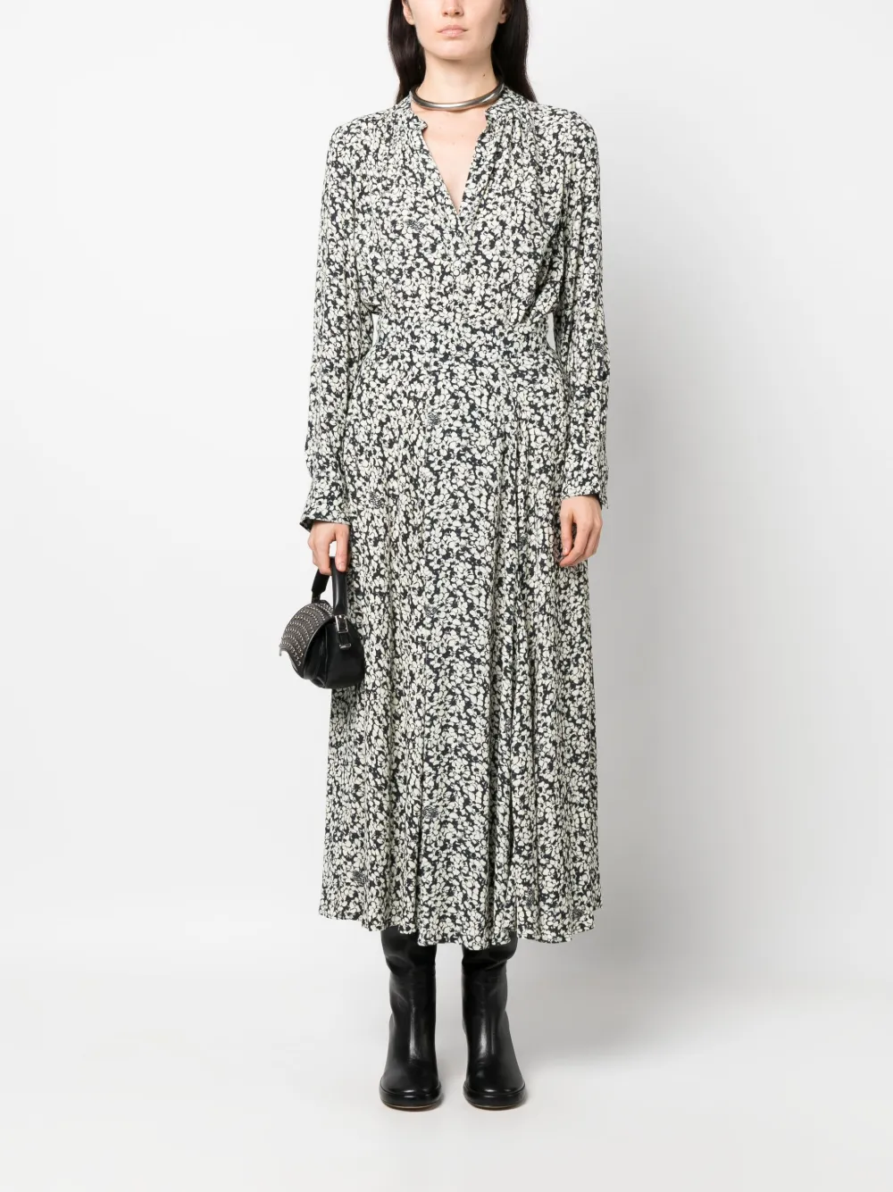 Zadig&Voltaire Blouse met bloemenprint - Blauw