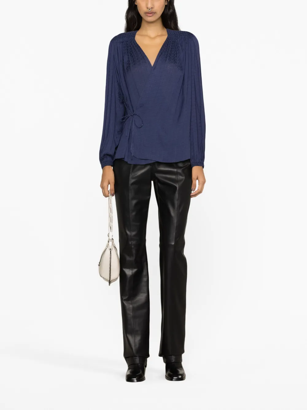 Zadig&Voltaire Wikkelblouse - Blauw