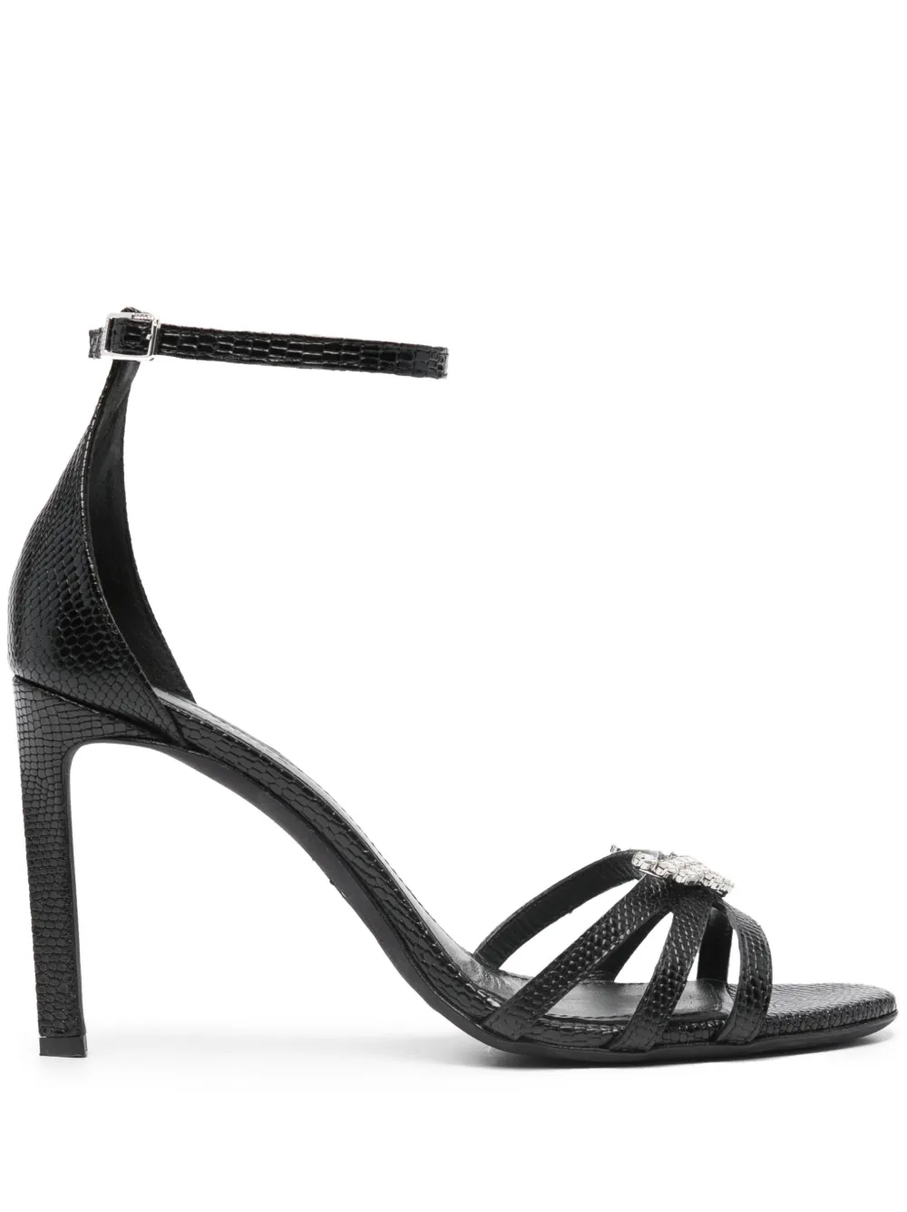 Zadig & Voltaire Amee Wing Court Shoes In Noir