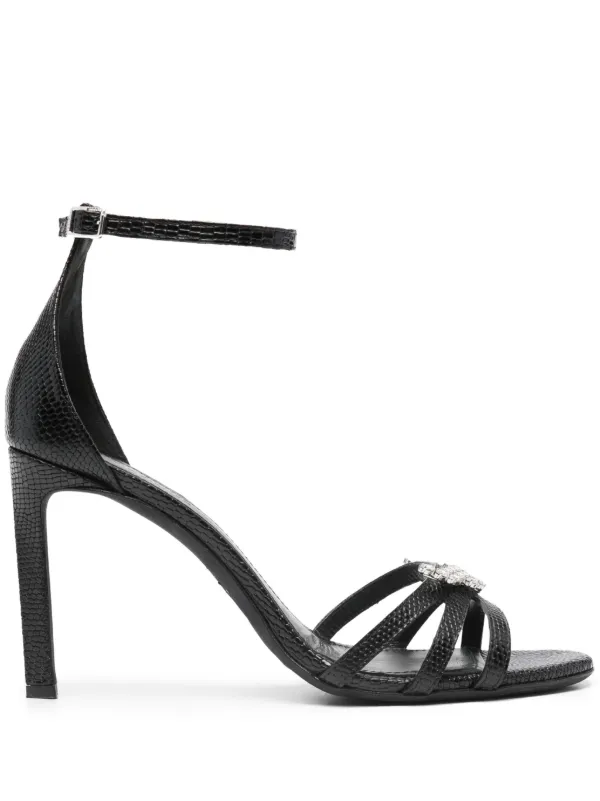 Zadig Voltaire Amee Wing Court 90mm leather sandals women Calf Leather Calf Leather Calf Leather 39 Black