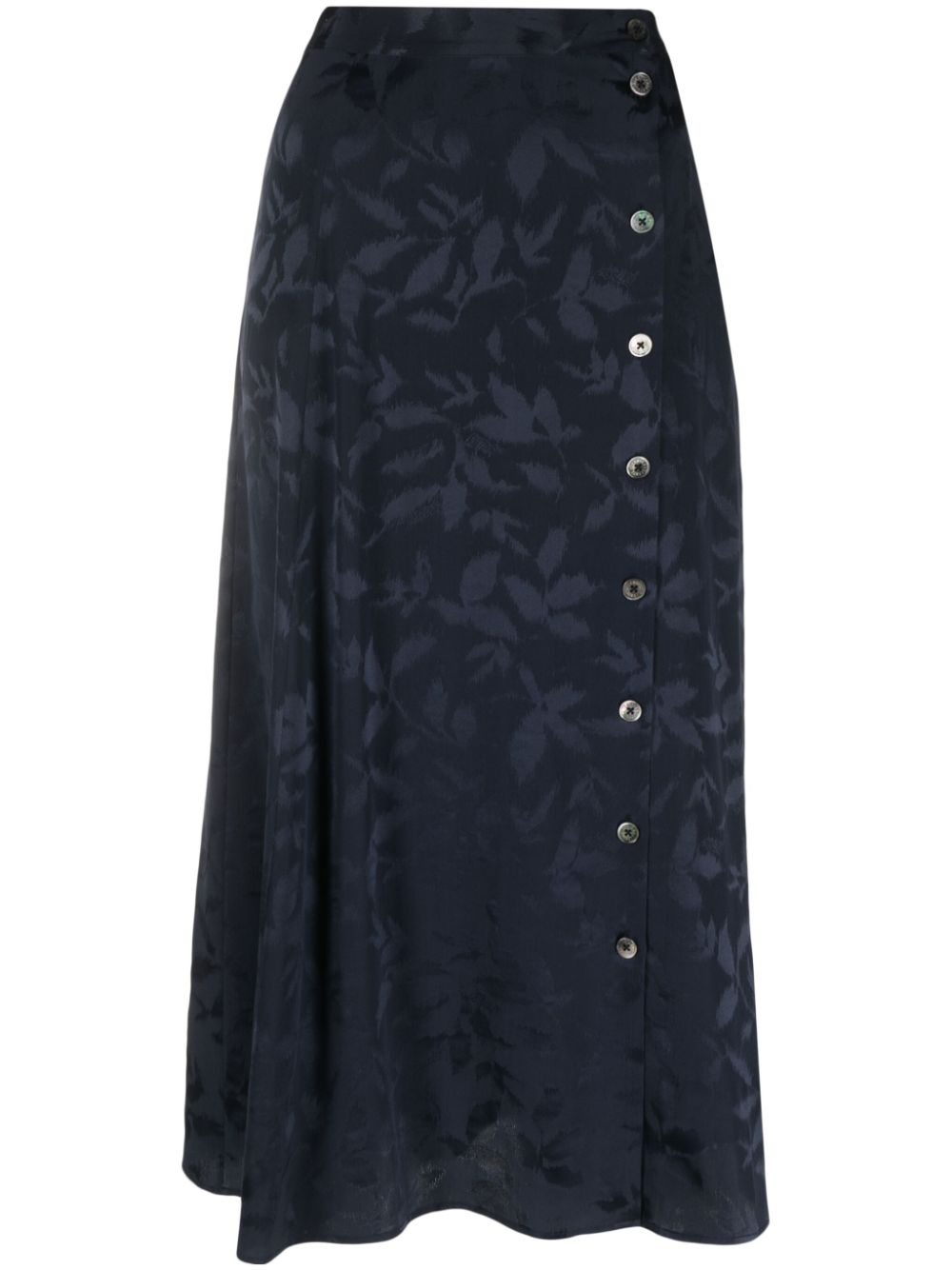 Zadig&Voltaire June Jac Ikat silk skirt - Blue