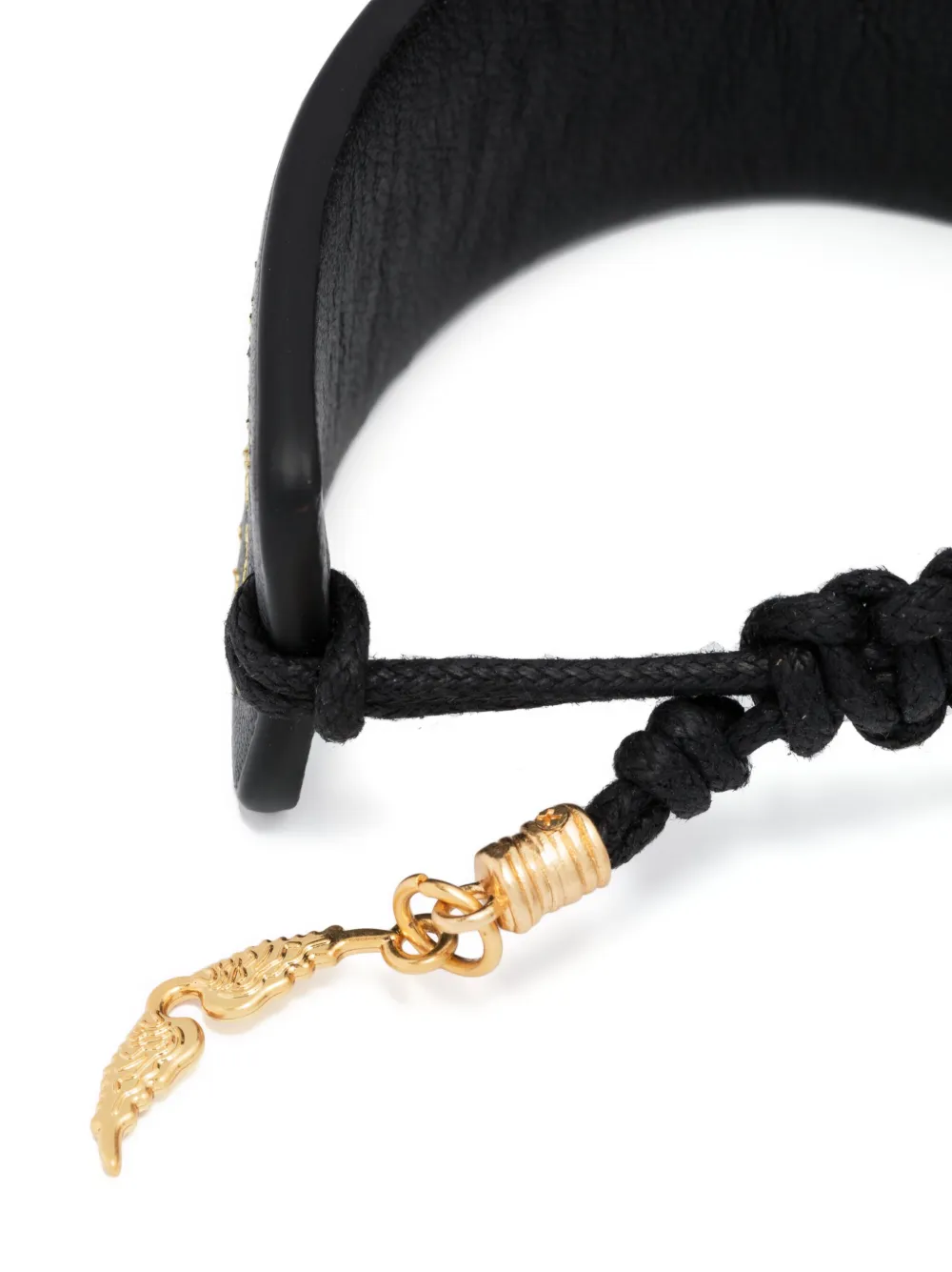 Zadig & Voltaire Large Lenny Logo-plaque Bracelet In Black