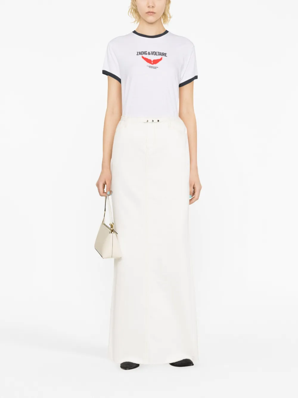 Zadig&Voltaire Zoe Wings Liberté printed T-shirt - Wit