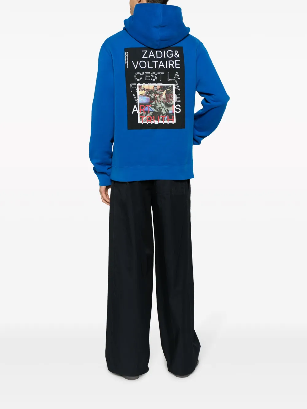 Zadig&Voltaire Hoodie met fotoprint - Blauw