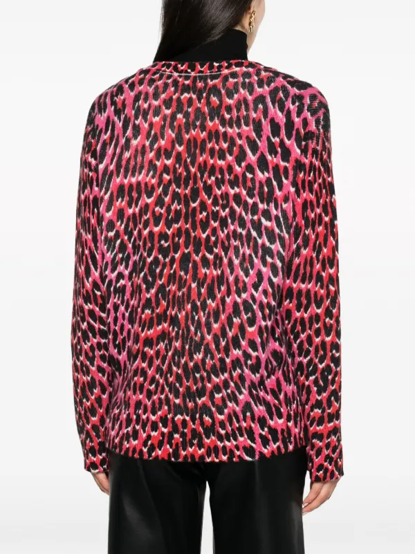 Zadig&Voltaire Mirka leopard-print Cardigan | Pink | FARFETCH