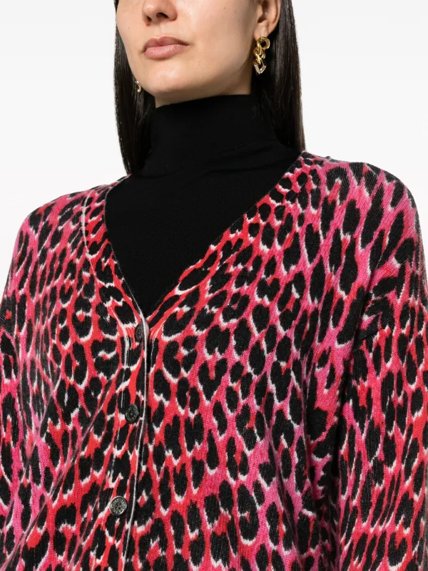 Zadig&Voltaire Mirka leopard-print Cardigan | Pink | FARFETCH Zadig&Voltaire Mirka leopard-print Cardigan | Pink | FARFETCH
