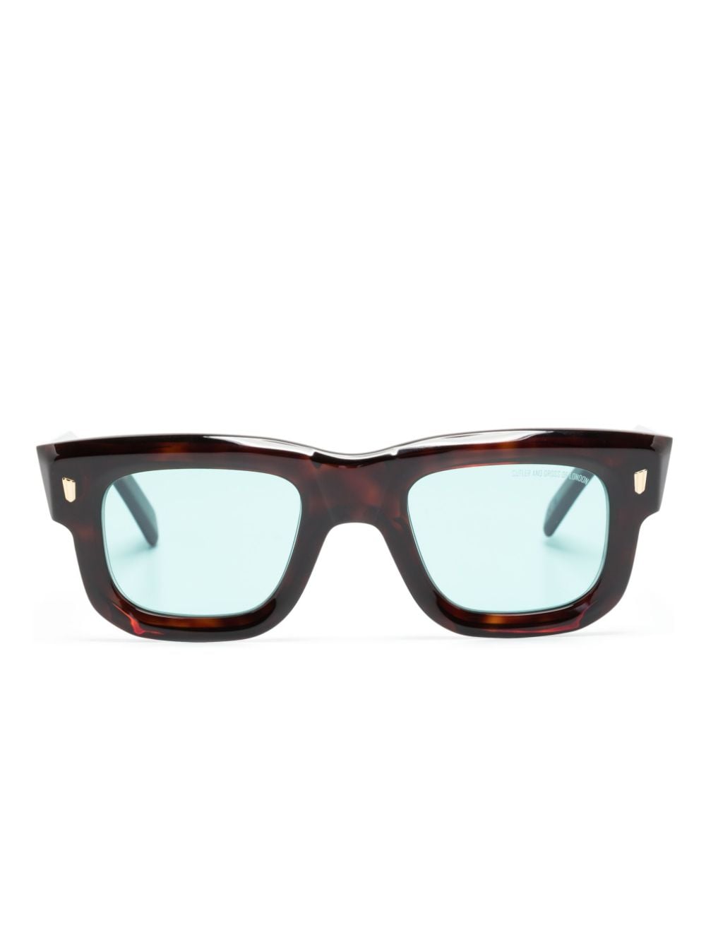 Image 1 of Cutler & Gross tortoiseshell-effect square-frame sunglasses