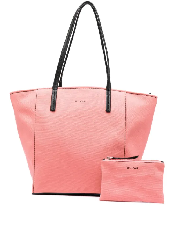 Pink leather on sale overnight bag