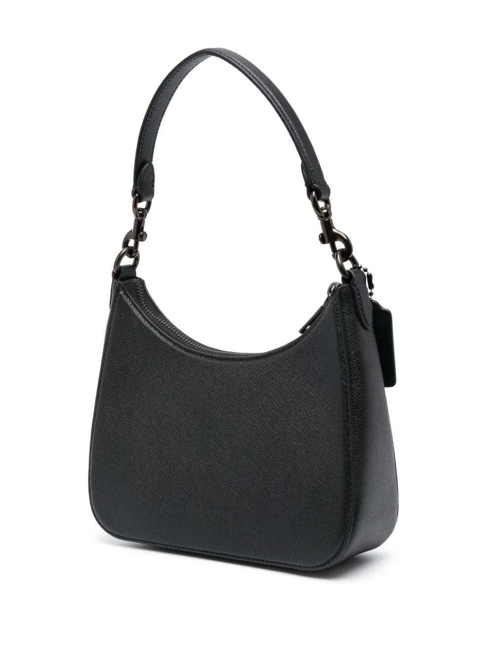 Shop Coach Logo-strap Shoulder Bag In Black