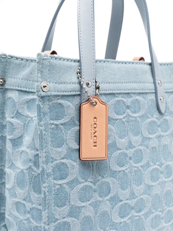 Blue coach diaper hot sale bag