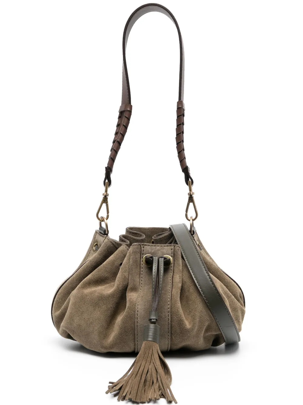 Ba Sh Dahlia Suede Shoulder Bag Farfetch