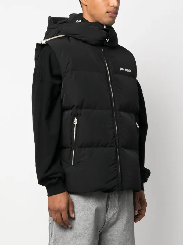 パデッドべスト Palm Angels パデッドベスト | ブラック | FARFETCH JP