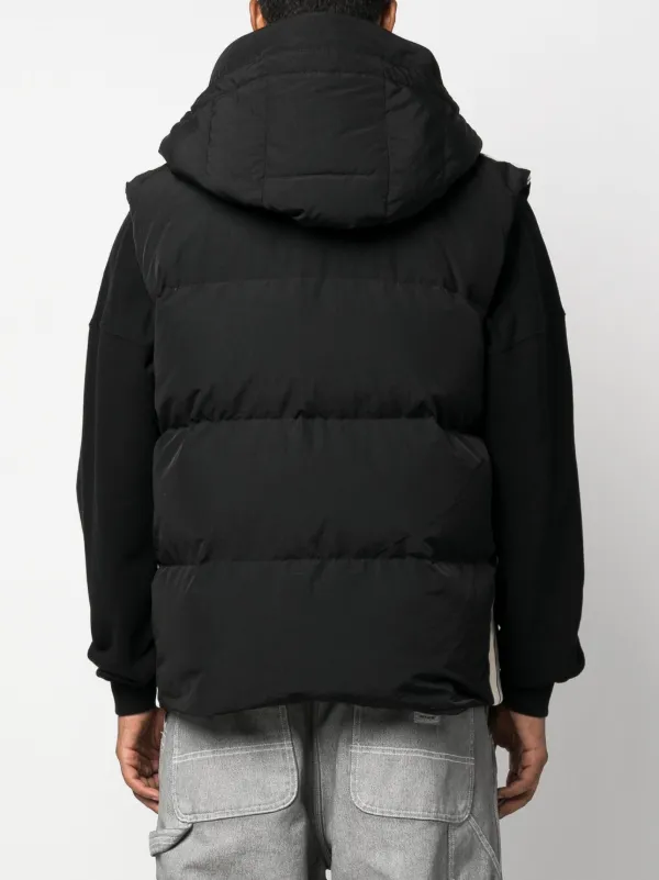 Mens black puffer gilet clearance