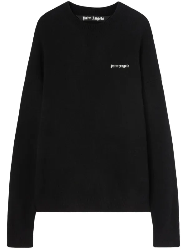 Palm Angels logo print Sweatshirt Farfetch