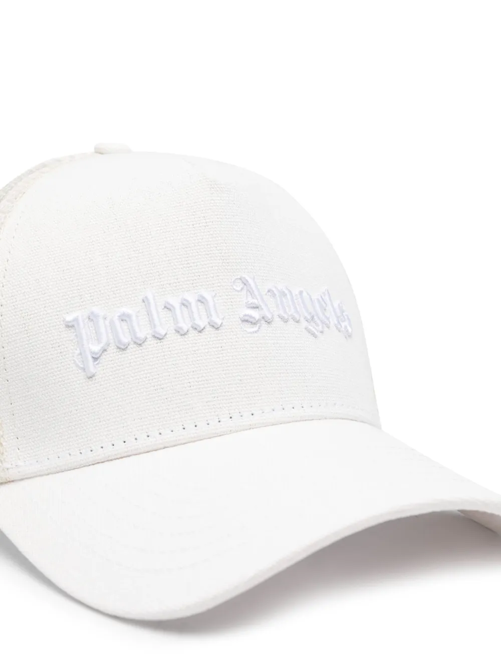 Palm Angels Pet met geborduurd logo - Wit