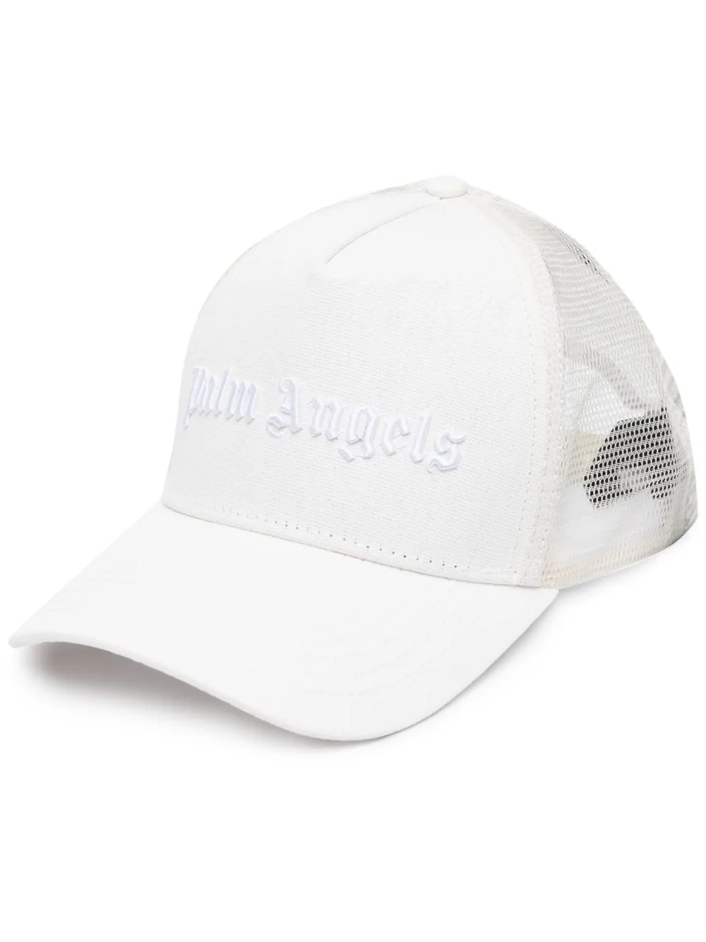 Palm Angels Pet met geborduurd logo Wit