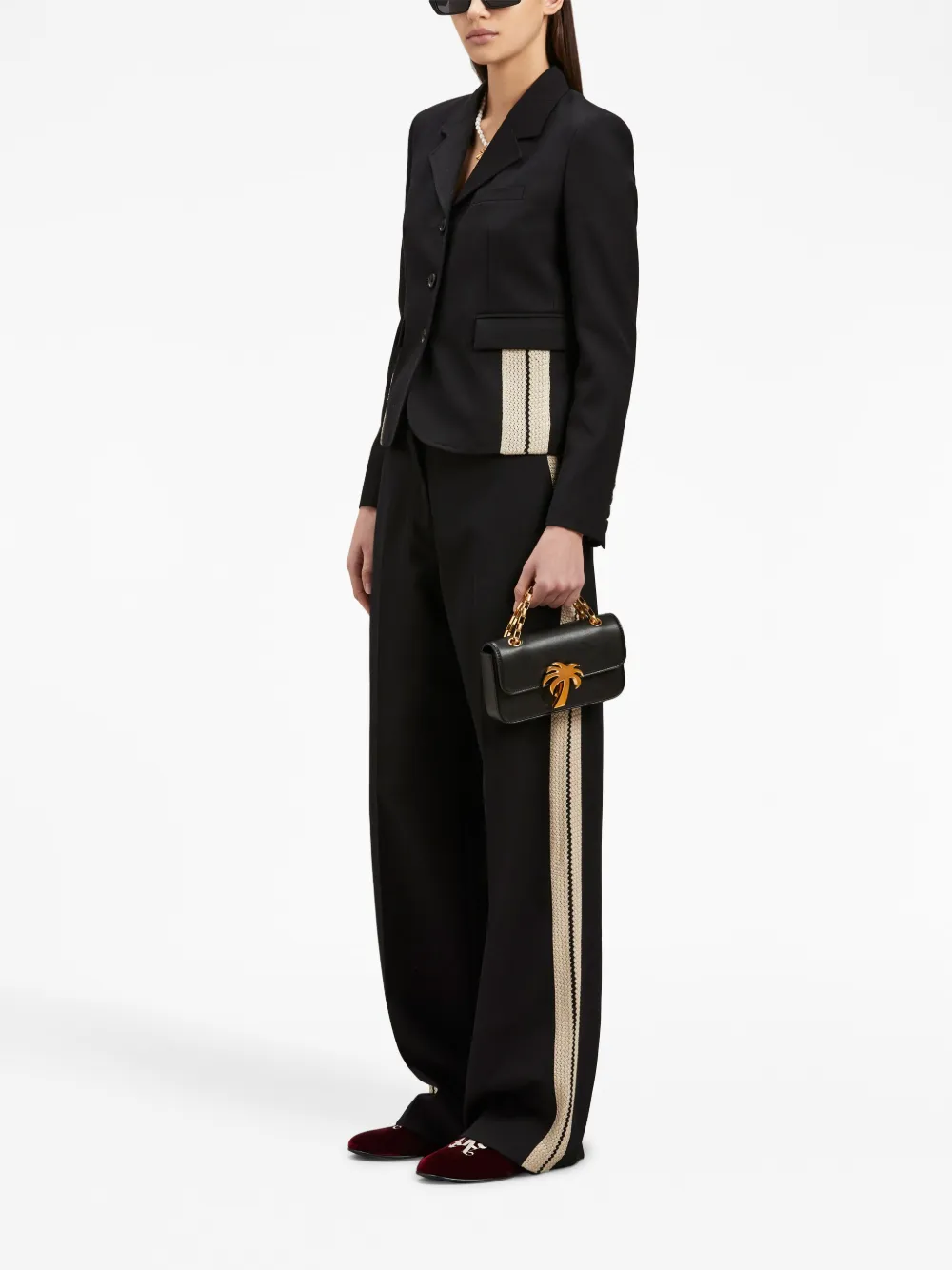Palm Angels Straight broek - Zwart