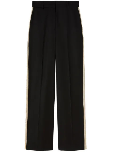 Palm Angels knit-tape straight trousers