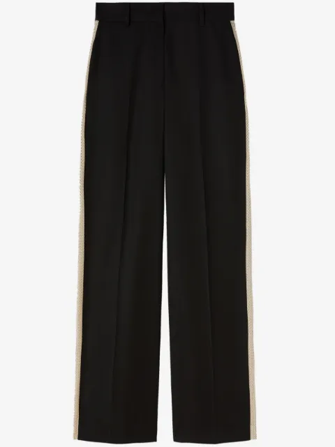 Palm Angels knit-tape straight trousers