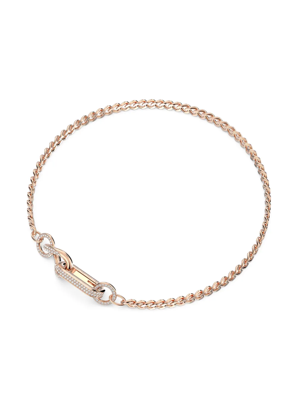 Swarovski Halsketting verfraaid met kristallen - Roze