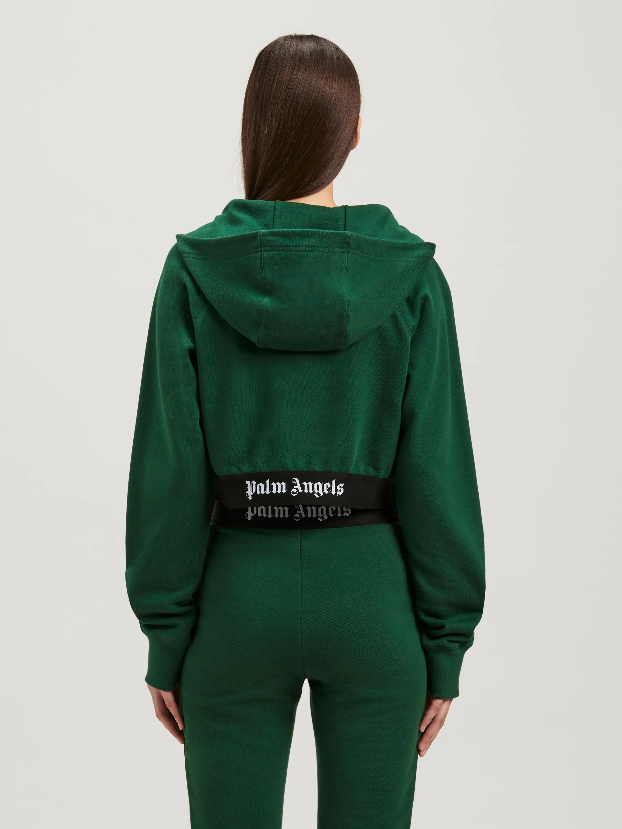 Womens logo tape zip up hoodie clearance