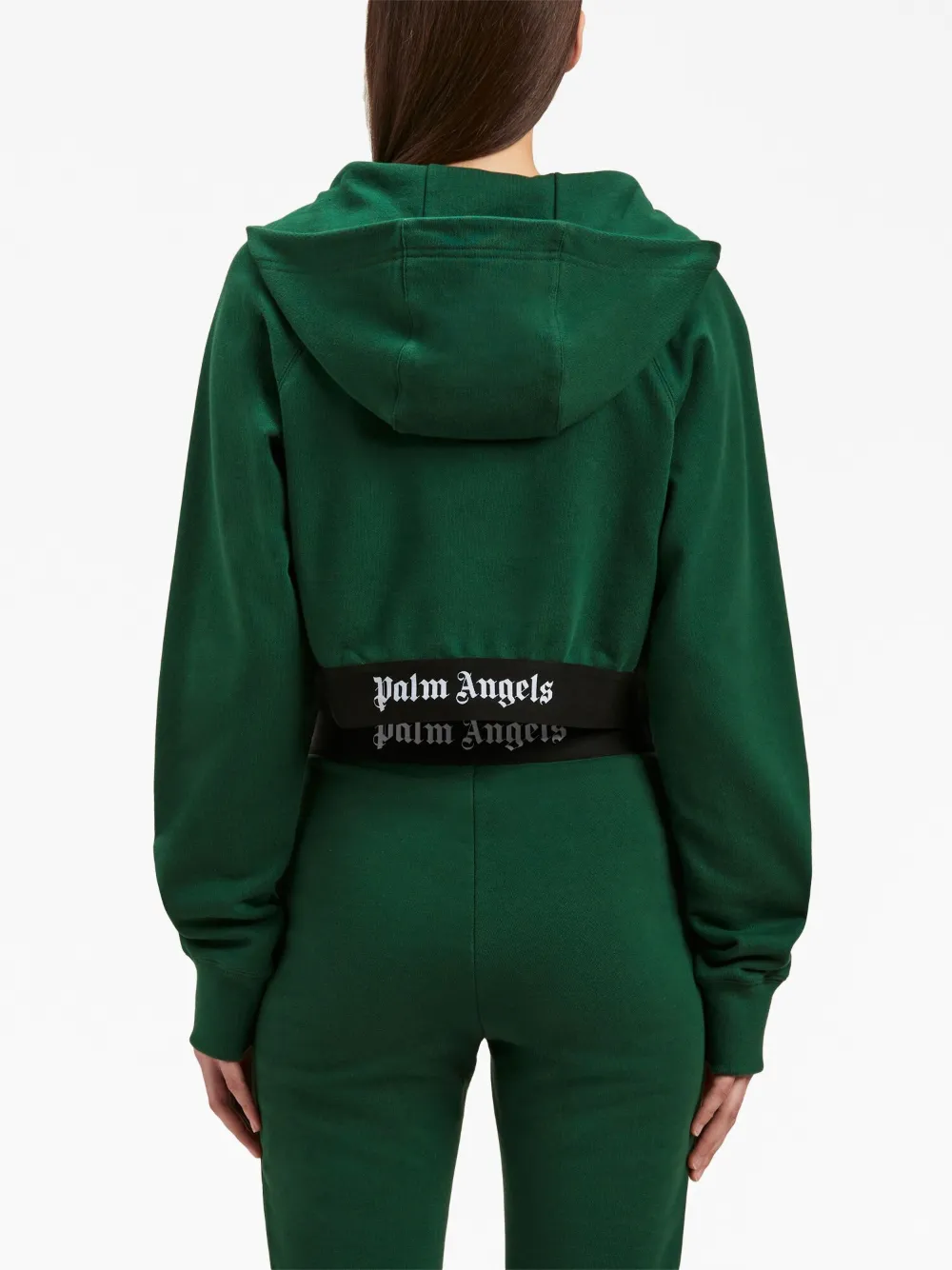 Palm angels neon green hoodie discount