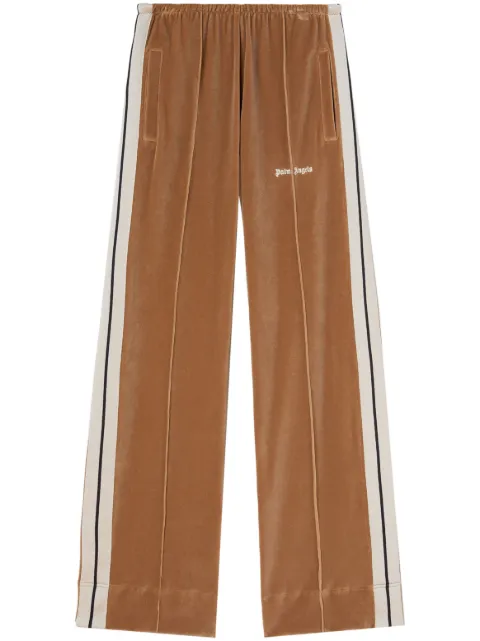 Palm Angels wide-leg velvet track pants